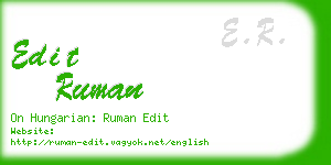 edit ruman business card